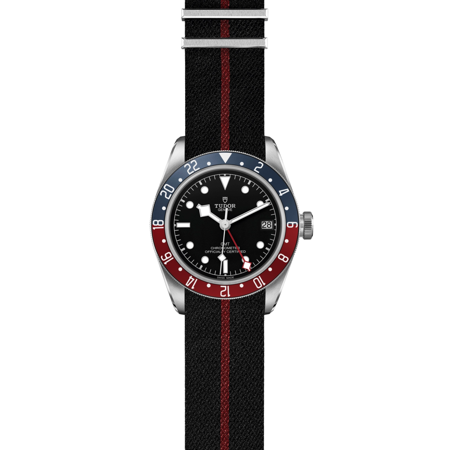 TUDOR碧湾格林尼治型Black Bay GMT磨光及磨砂钢表壳，直径41毫米 - M79830RB-0003 at Cortina Watch Malaysia