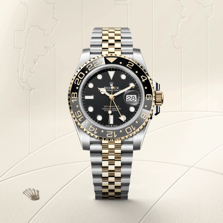 Rolex GMT-Master II in Rolesor Kuning - kombinasi Oystersteel dan emas kuning, M126713GRNR-0001 - Cortina Watch Malaysia