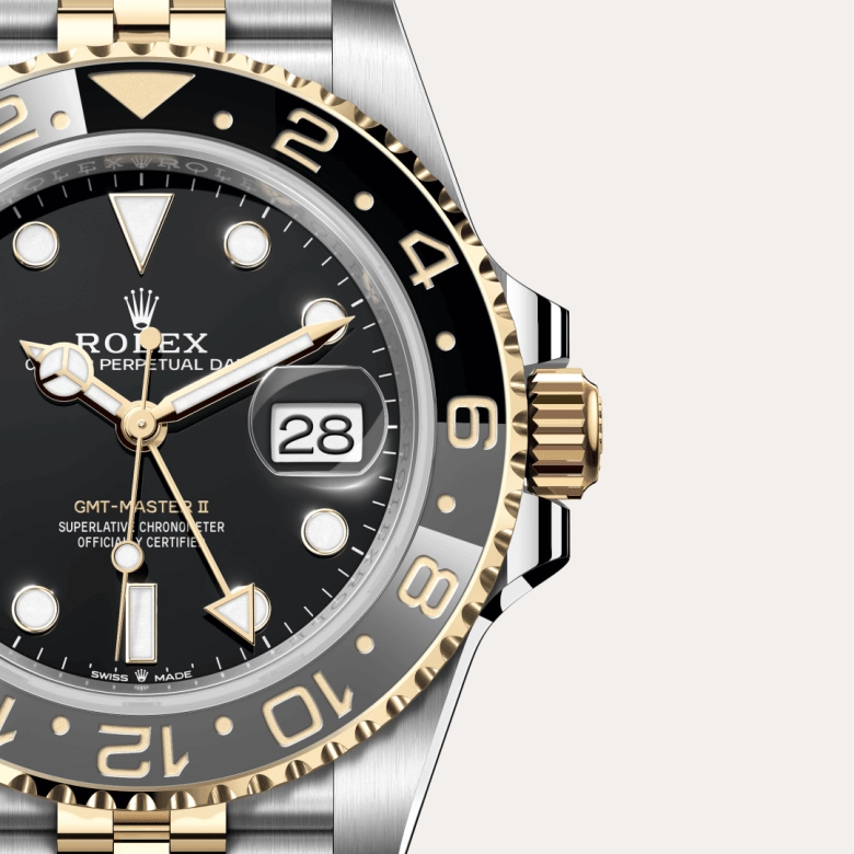 Rolex GMT-Master II in Rolesor Kuning - kombinasi Oystersteel dan emas kuning, M126713GRNR-0001 - Cortina Watch Malaysia