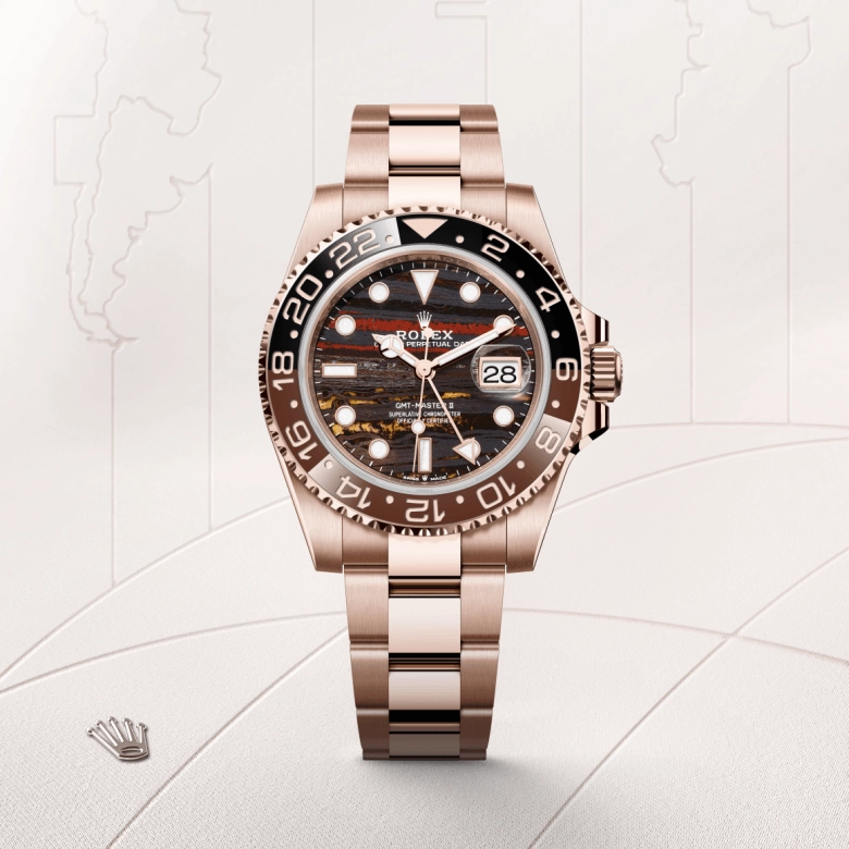 Rolex GMT-Master II in Emas Everose 18 karat, M126715CHNR-0002 - Cortina Watch Malaysia