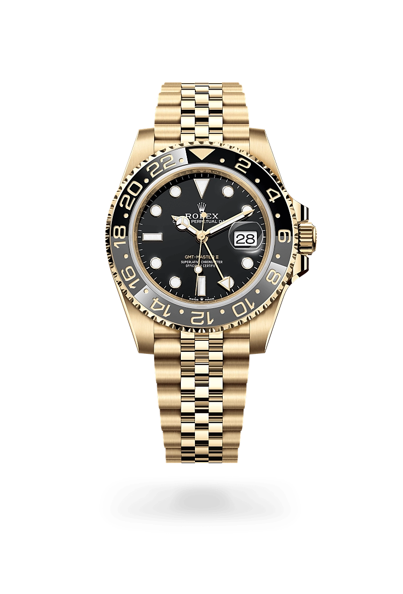 Rolex GMT-Master II in Emas kuning 18 karat, M126718GRNR-0001 - Cortina Watch Malaysia