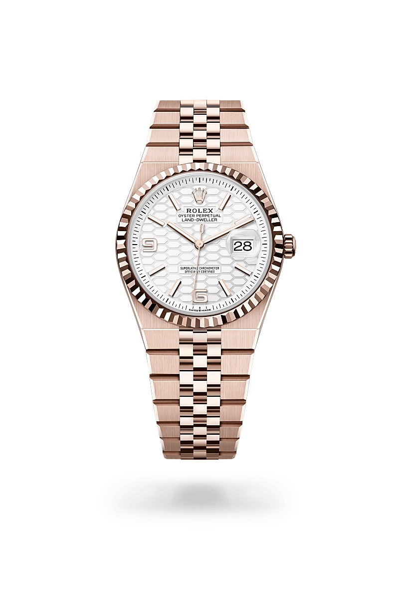 Rolex Land-Dweller in 18 ct Everose gold, M127235-0001 - Cortina Watch Malaysia