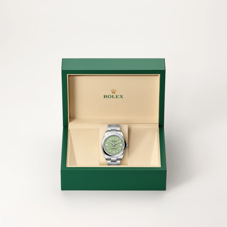 Rolex Oyster Perpetual in Oystersteel, M134300-0006 - Cortina Watch Malaysia