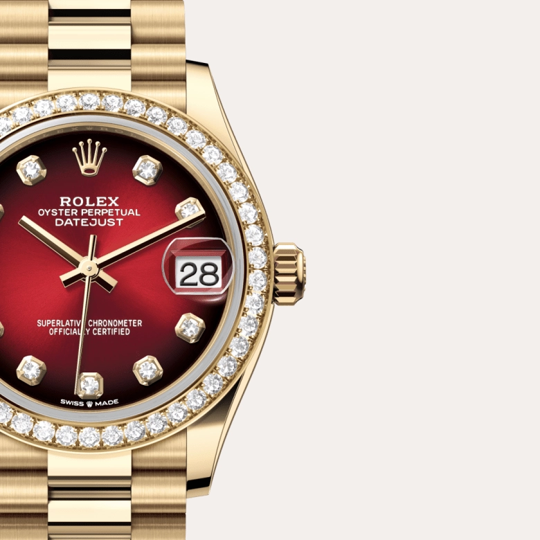 Rolex Datejust in 18 ct yellow gold, M278288RBR-0041 - Cortina Watch Malaysia