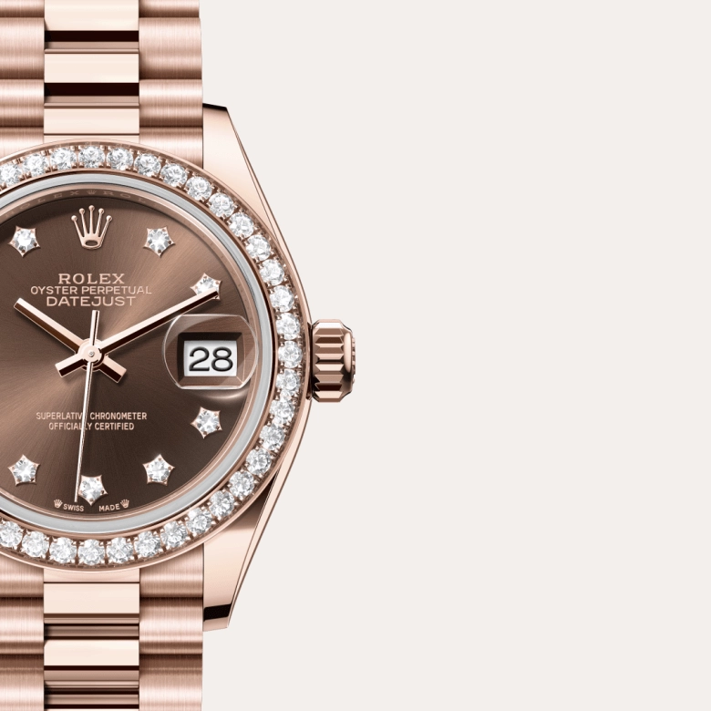 Rolex Lady-Datejust in 18 ct Everose gold, M279135RBR-0001 - Cortina Watch Malaysia