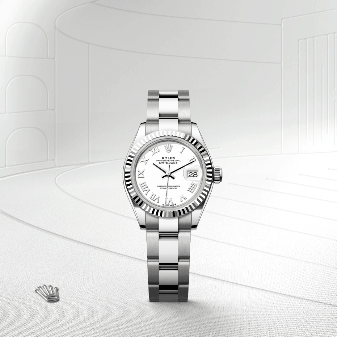 Rolex Lady-Datejust in White Rolesor - combination of Oystersteel and white gold, M279174-0020 - Cortina Watch Malaysia