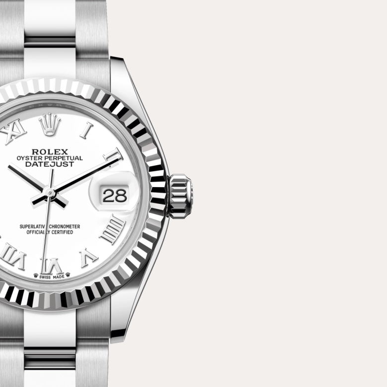 Rolex Lady-Datejust in White Rolesor - combination of Oystersteel and white gold, M279174-0020 - Cortina Watch Malaysia