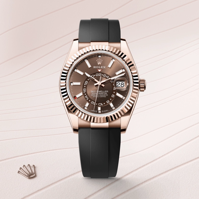 Rolex Sky-Dweller in 18 ct Everose gold, M336235-0002 - Cortina Watch Malaysia