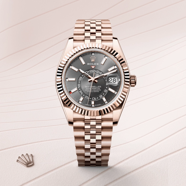 Rolex Sky-Dweller in Emas Everose 18 karat, M336935-0008 - Cortina Watch Malaysia