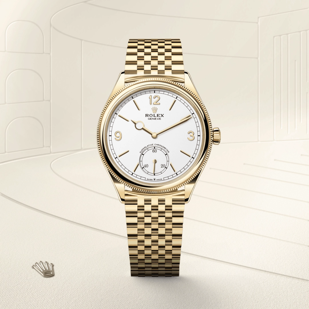 Rolex 1908 in 18 ct yellow gold, M52508-0008 - Cortina Watch Malaysia