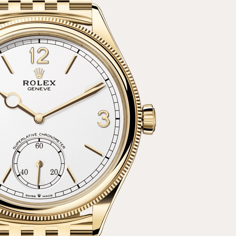 Rolex 1908 in 18 ct yellow gold, M52508-0008 - Cortina Watch Malaysia