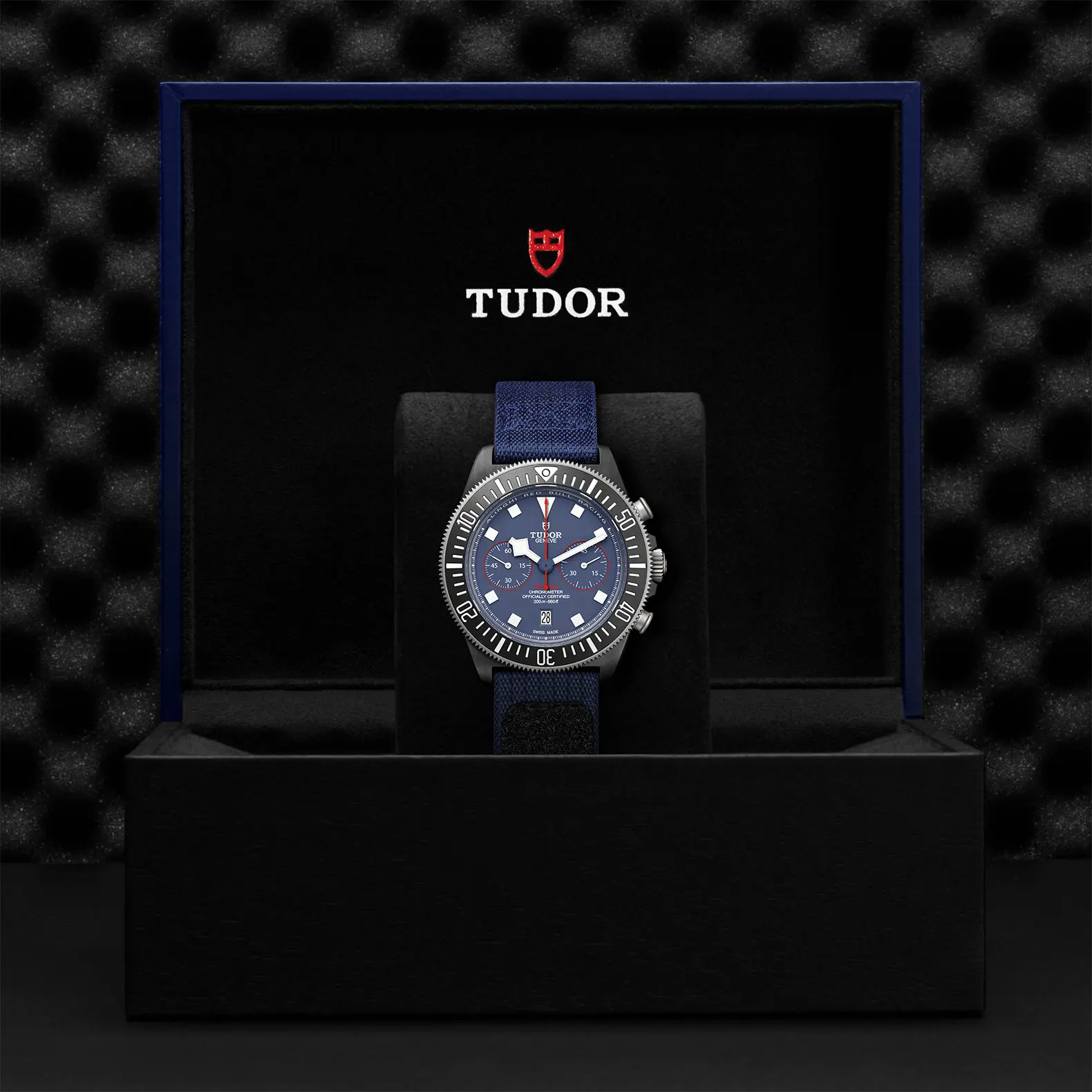 TUDORPelagos FXD ChronoPelagos FXD43mm black carbon composite case with matte finish and Alinghi Red Bull Racing logo engraved on the case back - M25807KN-0001 at Cortina Watch Thailand