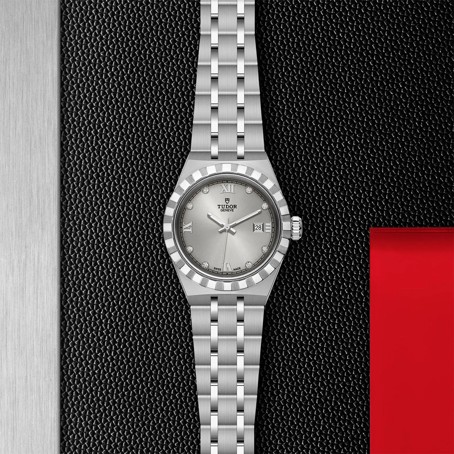 TUDORTUDOR RoyalTUDOR Royal28mm steel case with polished and satin finish - M28300-0002 at Cortina Watch Thailand