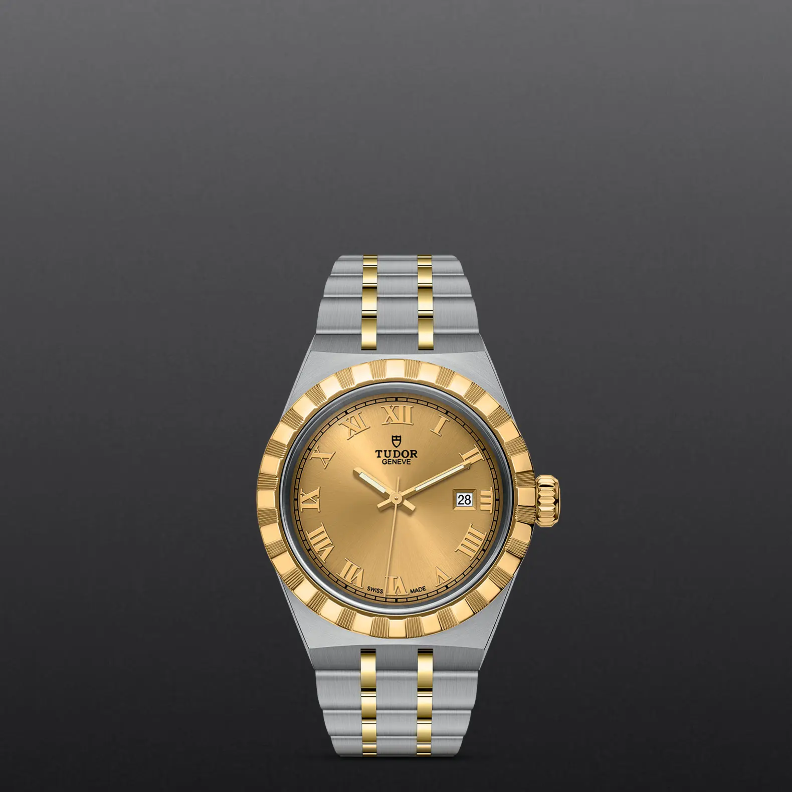 TUDORTUDOR RoyalTUDOR Royal28mm steel case with polished and satin finish - M28303-0004 at Cortina Watch Thailand