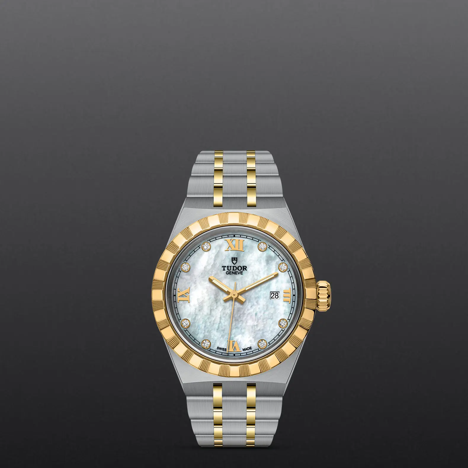 TUDORTUDOR RoyalTUDOR Royal28mm steel case with polished and satin finish - M28303-0007 at Cortina Watch Thailand