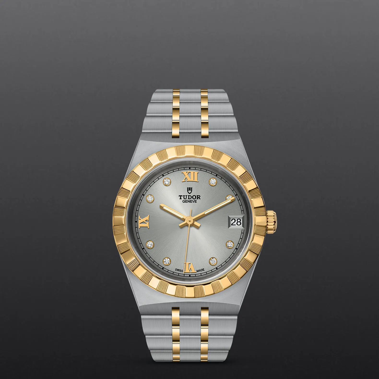 TUDORTUDOR RoyalTUDOR Royal34mm steel case with polished and satin finish - M28403-0002 at Cortina Watch Thailand