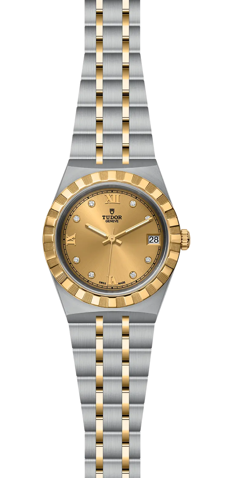 TUDORTUDOR RoyalTUDOR Royal34mm steel case with polished and satin finish - M28403-0006 at Cortina Watch Thailand