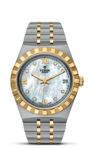 TUDORTUDOR RoyalTUDOR Royal34mm steel case with polished and satin finish - M28403-0007 at Cortina Watch Thailand