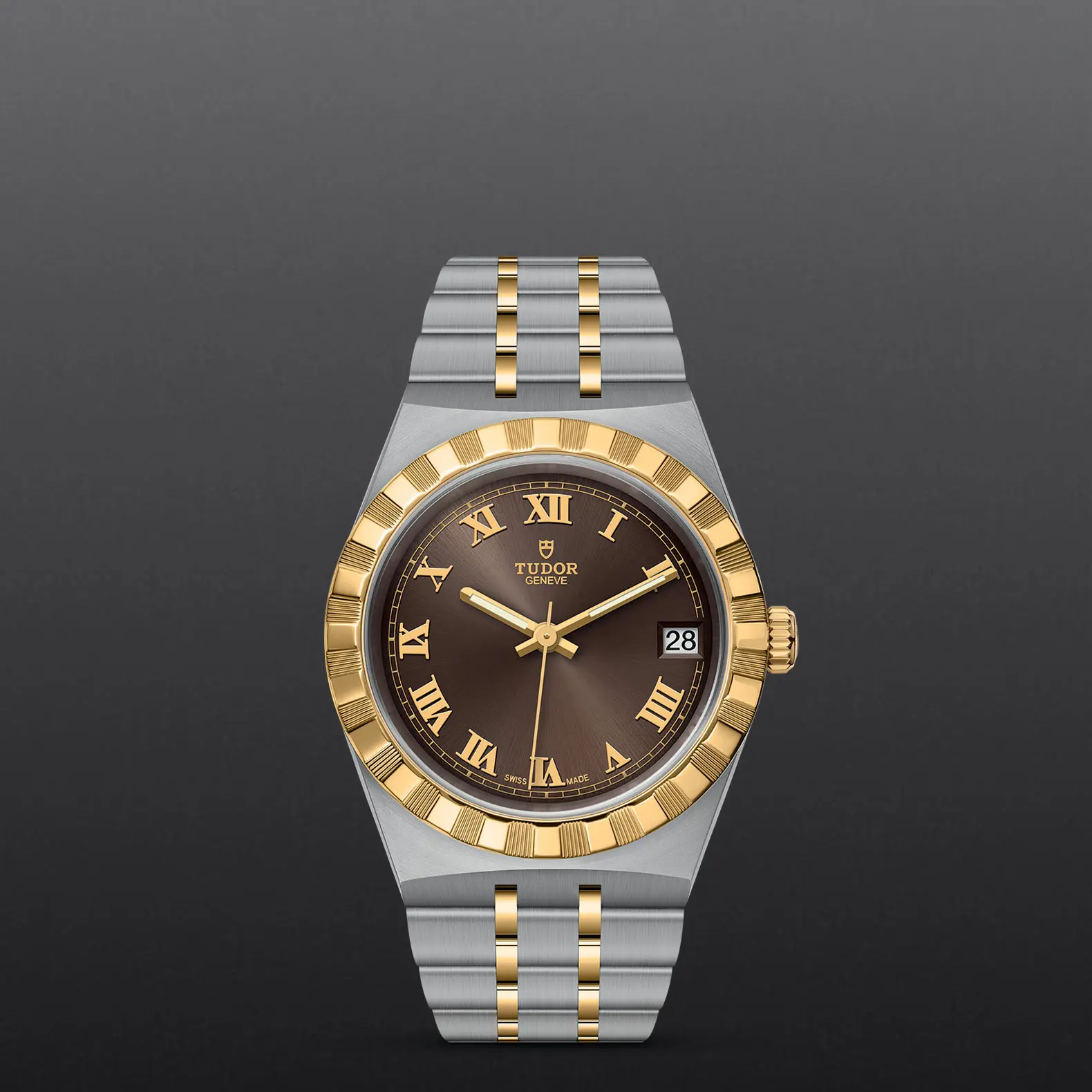 TUDORTUDOR RoyalTUDOR Royal34mm steel case with polished and satin finish - M28403-0008 at Cortina Watch Thailand