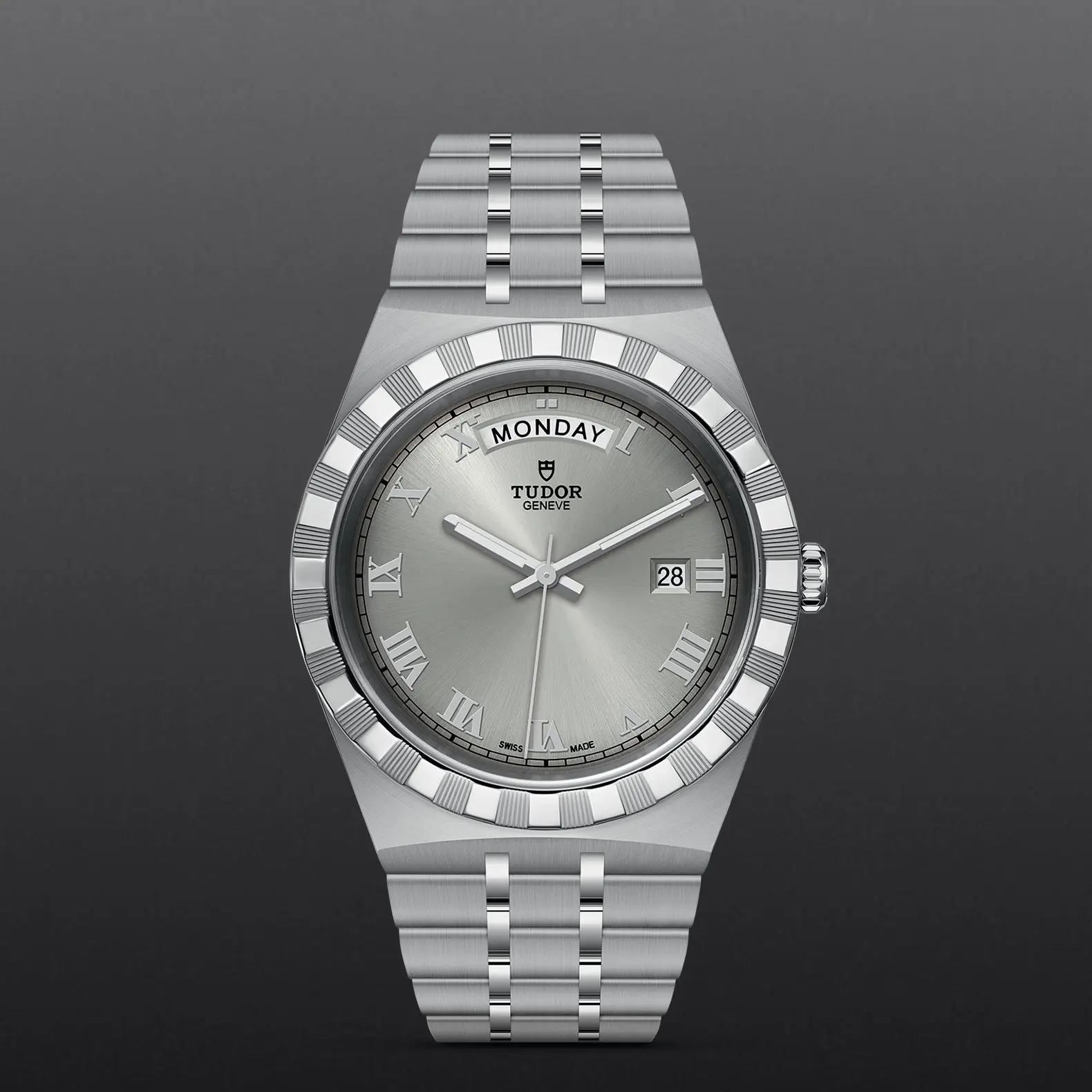TUDORTUDOR RoyalTUDOR Royal41mm steel case with polished and satin finish - M28600-0001 at Cortina Watch Thailand