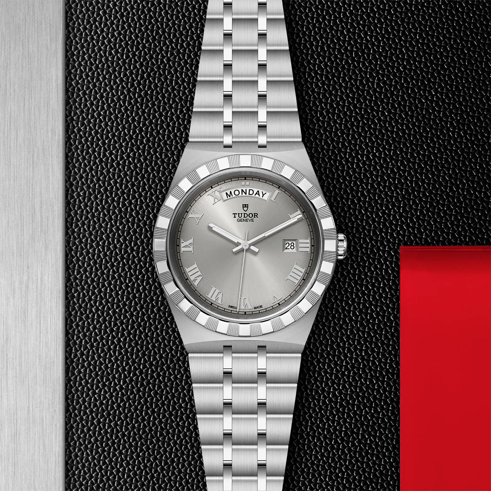 TUDORTUDOR RoyalTUDOR Royal41mm steel case with polished and satin finish - M28600-0001 at Cortina Watch Thailand