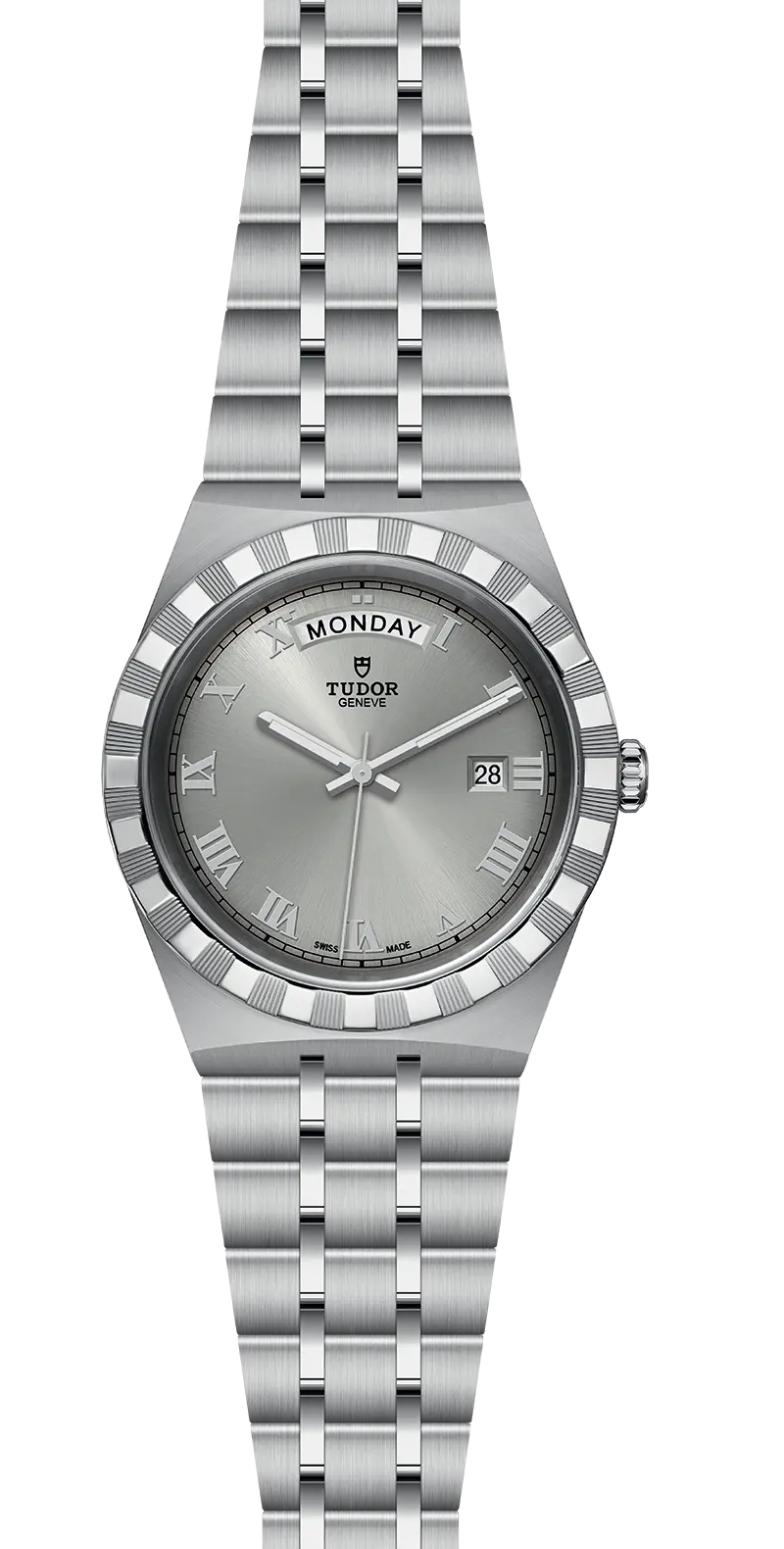 TUDORTUDOR RoyalTUDOR Royal41mm steel case with polished and satin finish - M28600-0001 at Cortina Watch Thailand