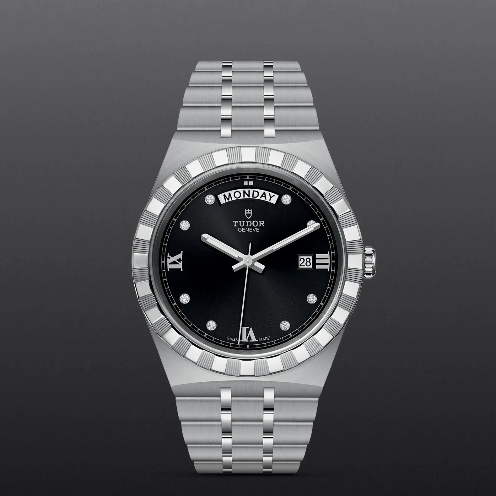 TUDORTUDOR RoyalTUDOR Royal41mm steel case with polished and satin finish - M28600-0004 at Cortina Watch Thailand