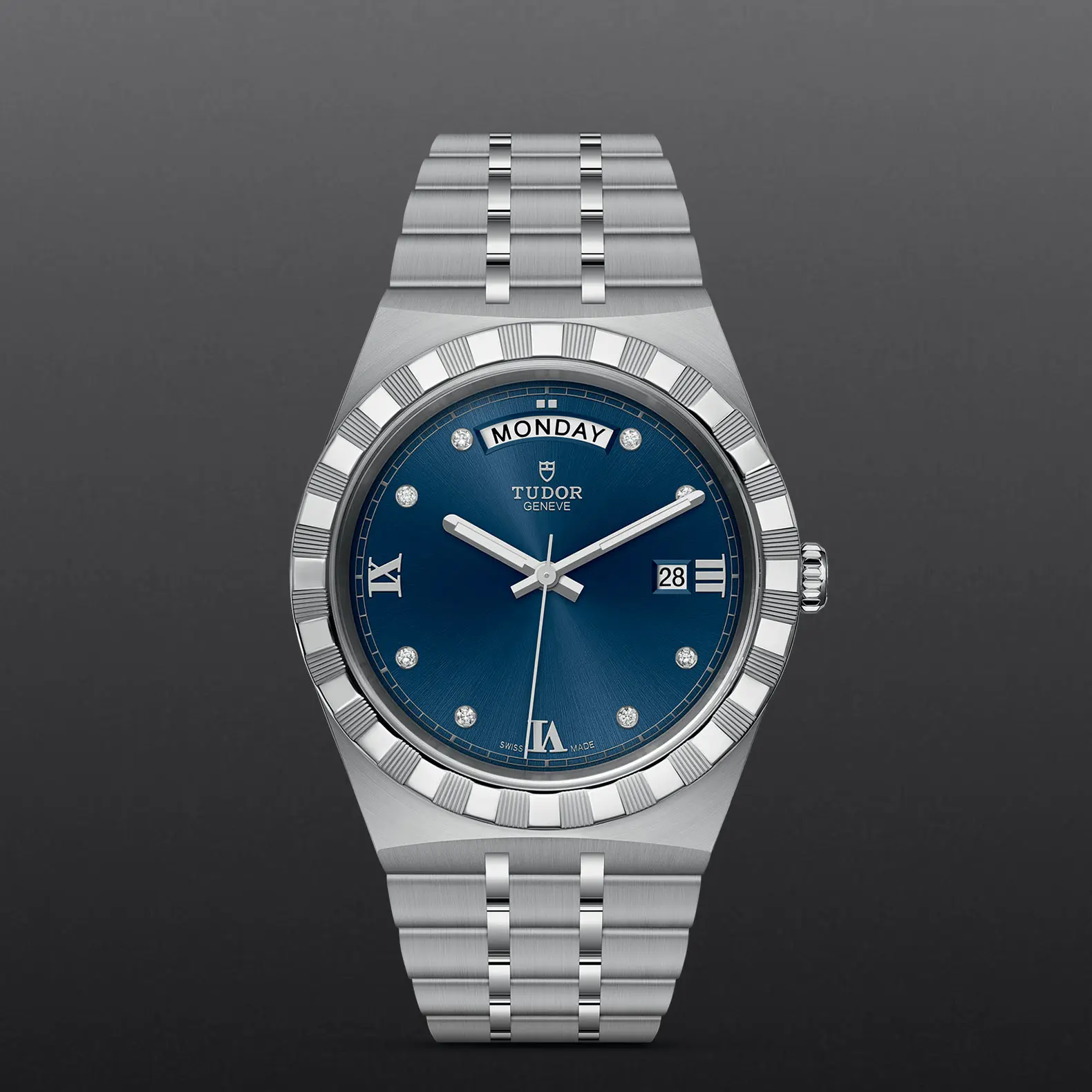 TUDORTUDOR RoyalTUDOR Royal41mm steel case with polished and satin finish - M28600-0006 at Cortina Watch Thailand