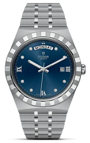 TUDORTUDOR RoyalTUDOR Royal41mm steel case with polished and satin finish - M28600-0006 at Cortina Watch Thailand