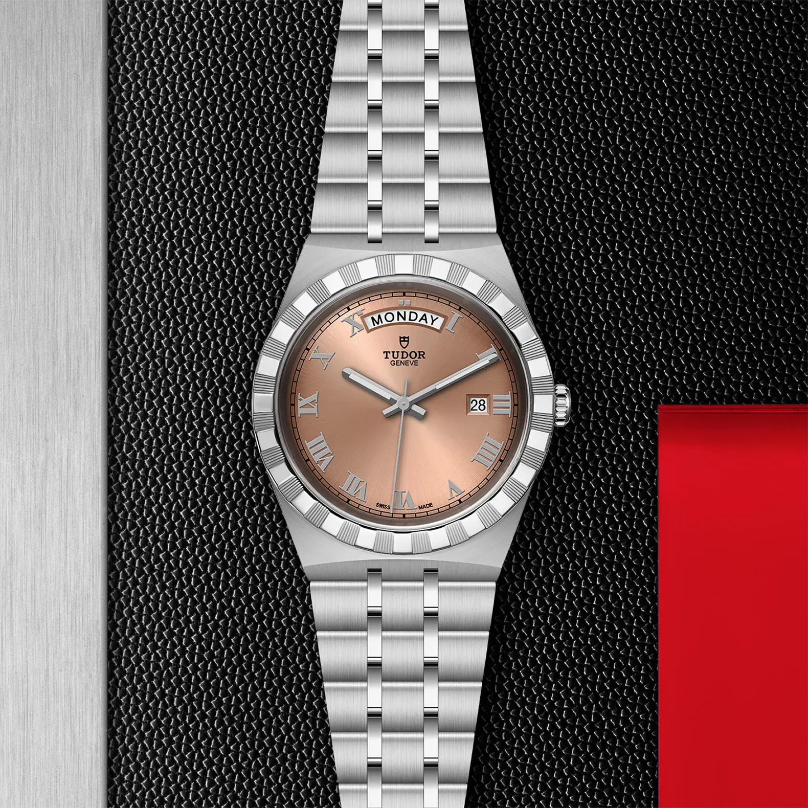 TUDORTUDOR RoyalTUDOR Royal41mm steel case with polished and satin finish - M28600-0009 at Cortina Watch Thailand