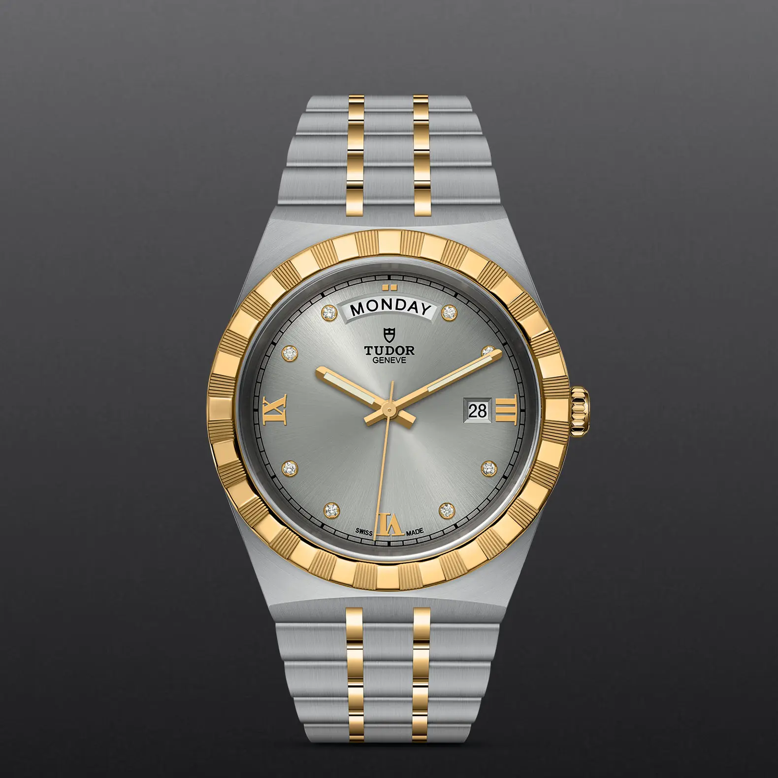 TUDORTUDOR RoyalTUDOR Royal41mm steel case with polished and satin finish - M28603-0002 at Cortina Watch Thailand