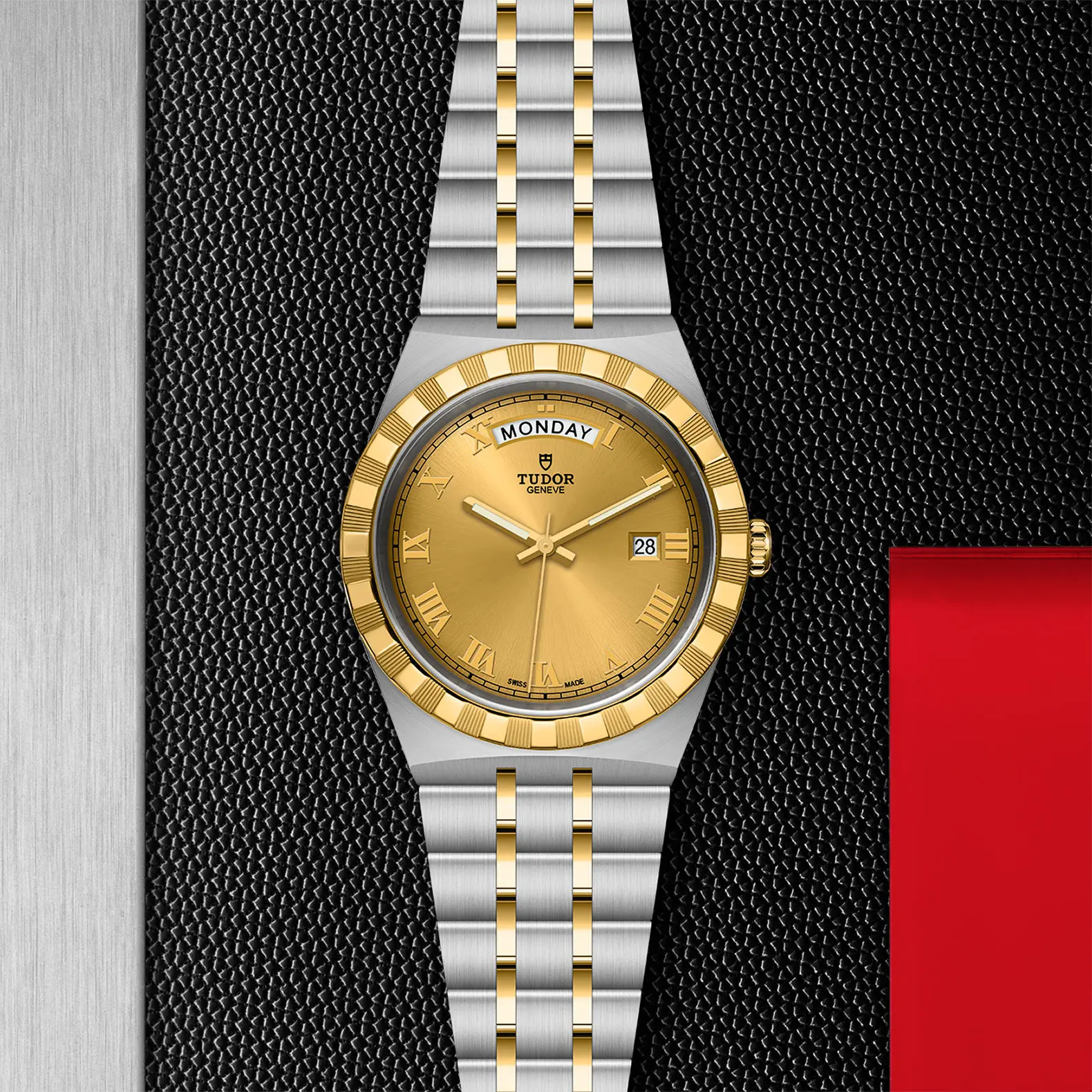 TUDORTUDOR RoyalTUDOR Royal41mm steel case with polished and satin finish - M28603-0004 at Cortina Watch Thailand