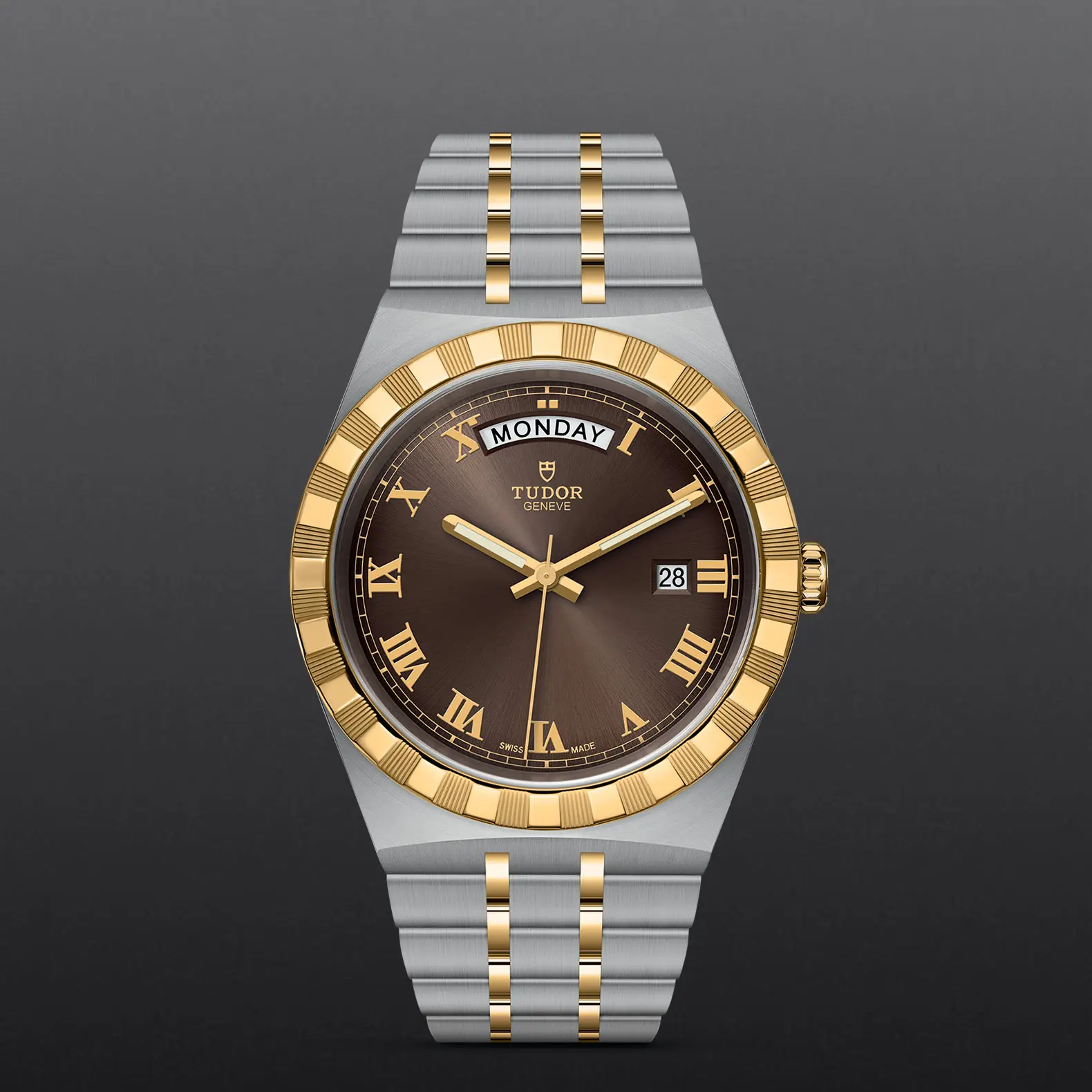 TUDORTUDOR RoyalTUDOR Royal41mm steel case with polished and satin finish - M28603-0007 at Cortina Watch Thailand