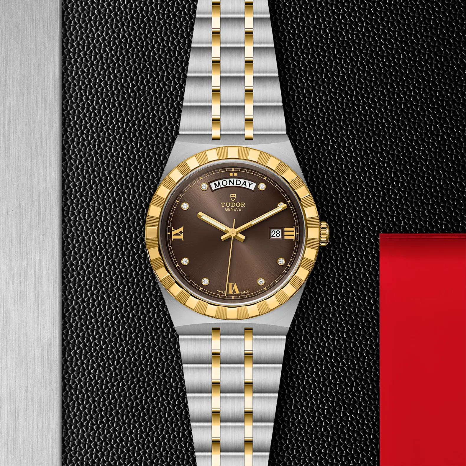 TUDORTUDOR RoyalTUDOR Royal41mm steel case with polished and satin finish - M28603-0008 at Cortina Watch Thailand