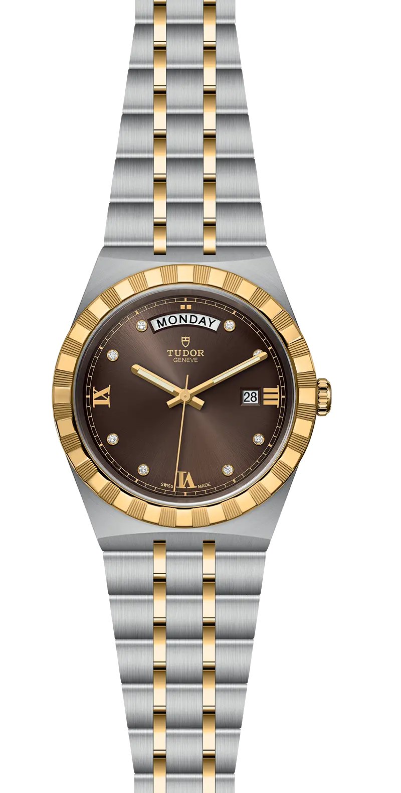 TUDORTUDOR RoyalTUDOR Royal41mm steel case with polished and satin finish - M28603-0008 at Cortina Watch Thailand