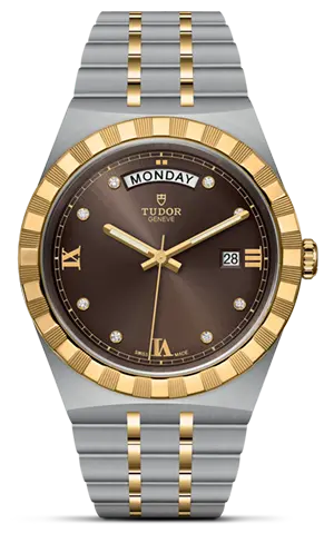 TUDORTUDOR RoyalTUDOR Royal41mm steel case with polished and satin finish - M28603-0008 at Cortina Watch Thailand