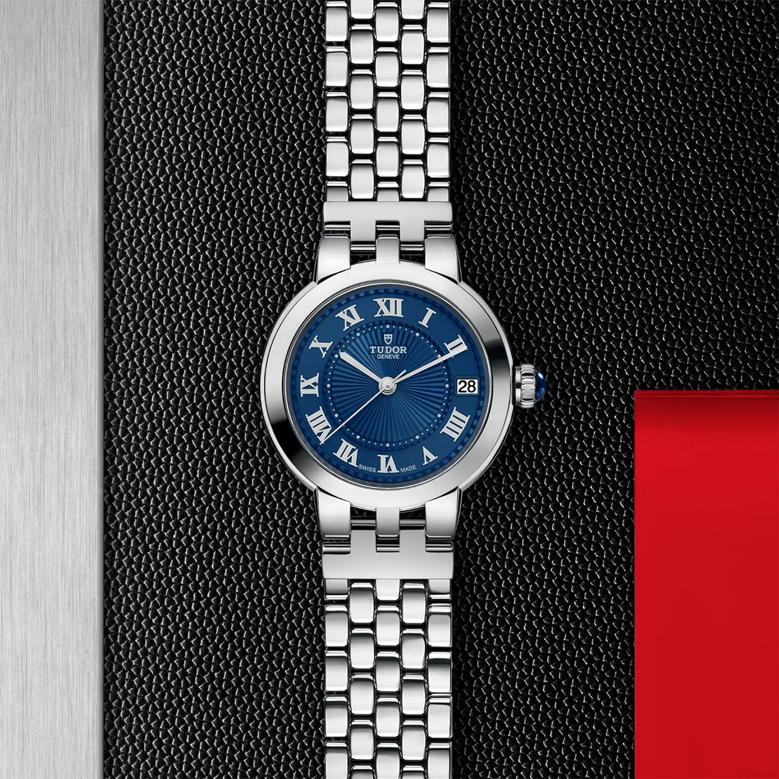 TUDORClair de RoseClair de Rose34mm steel case with polished finish - M35800-0009 at Cortina Watch Thailand
