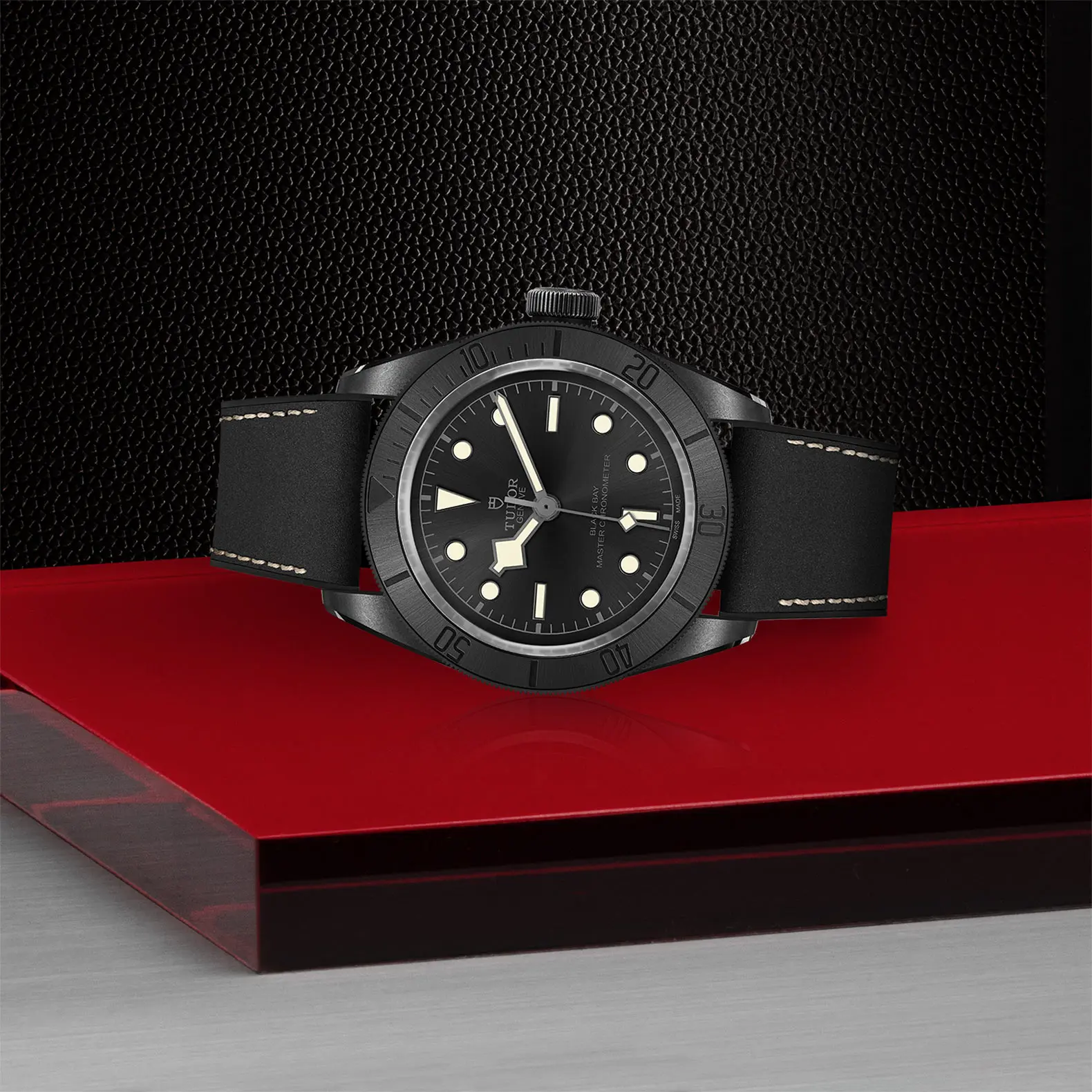 TUDORBlack Bay CeramicBlack Bay41mm matt black ceramic case with micro-blasted finish and monobloc middle case Open case back in black-PVD-treated 316L steel with sapphire crystal - M79210CNU-0001 at Cortina Watch Thailand