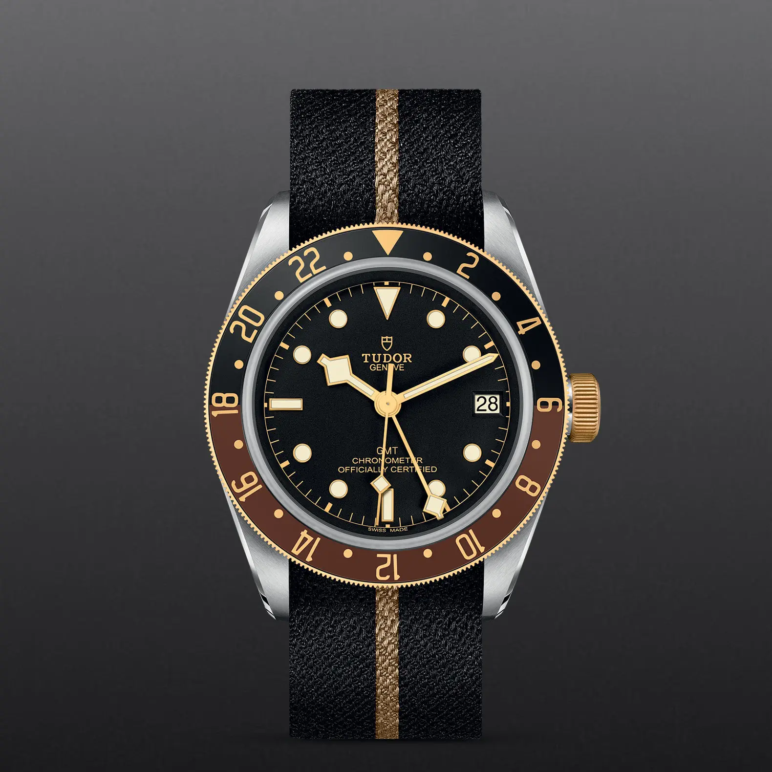TUDORBlack Bay GMT S&GBlack Bay GMT41mm steel case with polished and satin finish - M79833MN-0004 at Cortina Watch Thailand