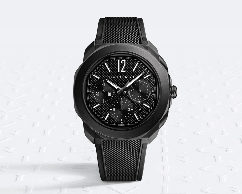 Octo Roma Chronograph Steel DLC : Sport-Chic Sophistication