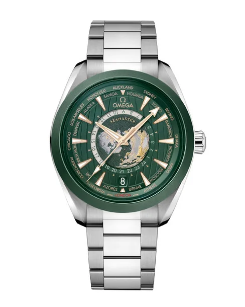 Aqua Terra Shades Co-Axial Master Chronometer GMT Worldtimer 43mm - Cortina Watch Thailand