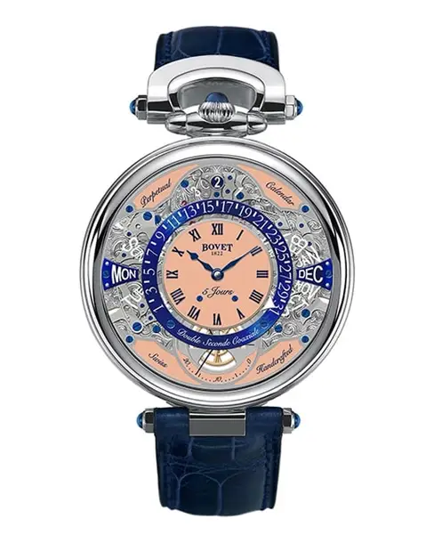 Virtuoso VII In Titanium Salmon Laquered - Cortina Watch Thailand