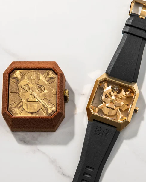 BR 01 Cyber Skull Bronze - Cortina Watch Thailand