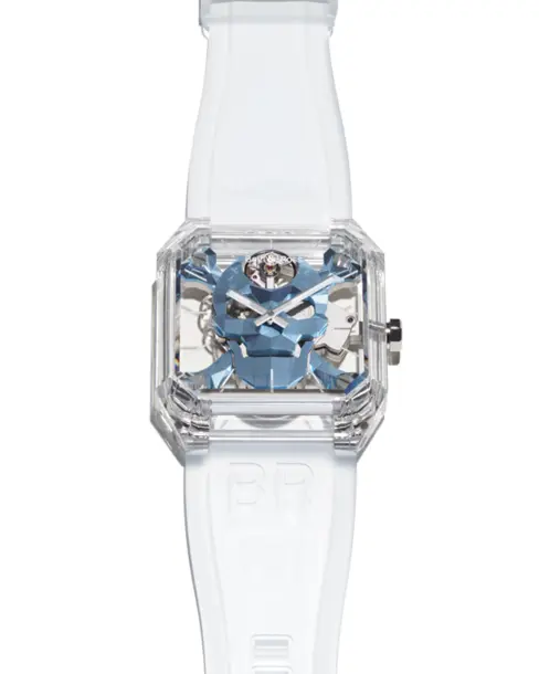 BR 01 Cyber Skull Sapphire Ice Blue - Cortina Watch Thailand
