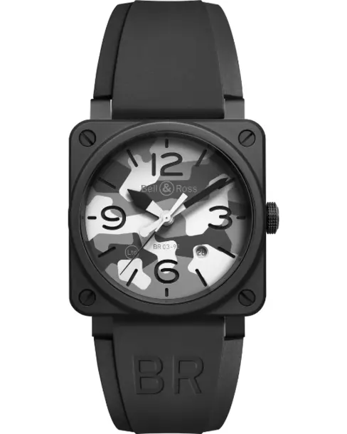 BR 03-92 White Camo - Cortina Watch Thailand