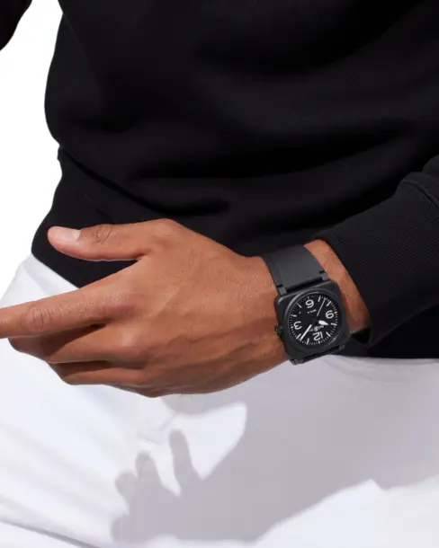 BR 03 Black Matte - Cortina Watch Thailand