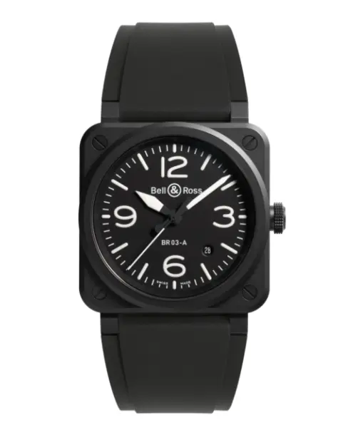 BR 03 Black Matte - Cortina Watch Thailand