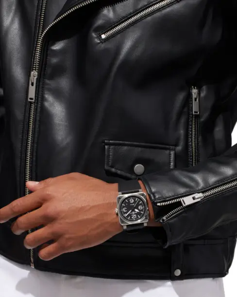 BR 03 Black Steel - Cortina Watch Thailand