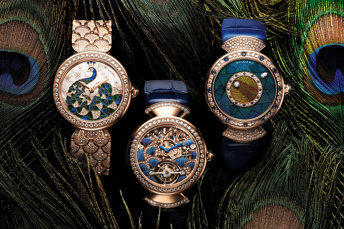 Bvlgari Creates Intricate Patterns in the Divas’ Dream Peacock Collection