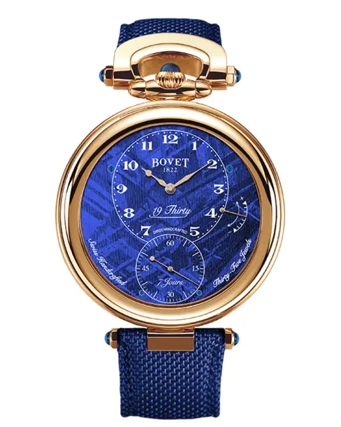 19Thirty 18k 5N Red Gold with Blue Meteorite Dial - Cortina Watch Thailand